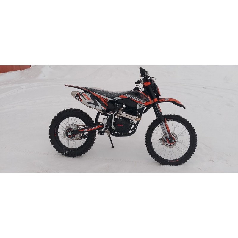 Купить  Мотоцикл Кросс/Эндуро Motoland 250 CRF Выпуск 2023г. (спортинв), 21/18,  250сс, 172FMM, 4 такт.,5 перед.,диск. торм. оранжевый (шт) (ML 19907   (0 купить с доставкой по Москве и России, цена, технические характеристики, комплектация фото  - motoserp.ru