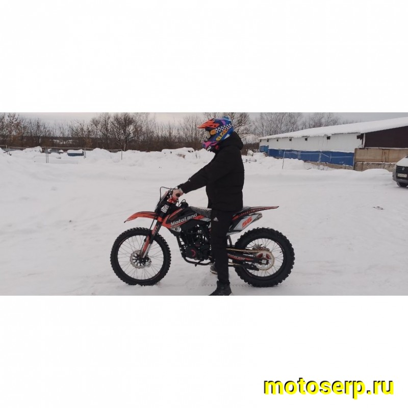 Купить  Мотоцикл Кросс/Эндуро Motoland 250 CRF (спортинв), 21/18,  250сс, 172FMM, 4 такт.,5 перед.,диск. торм. оранжевый (шт) (ML 19907 купить с доставкой по Москве и России, цена, технические характеристики, комплектация фото  - motoserp.ru