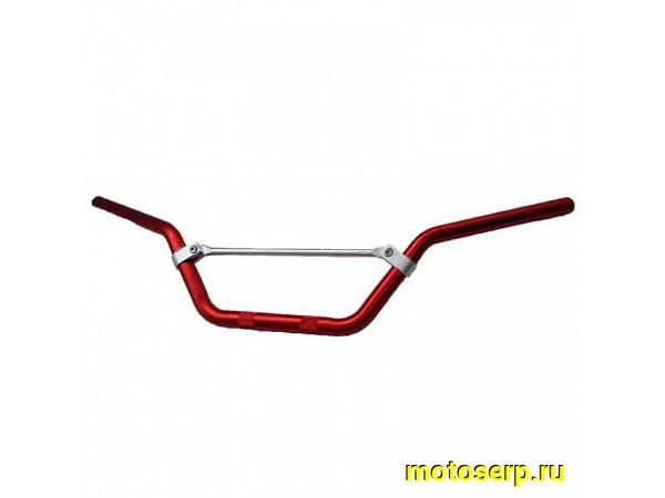 Купить  Руль 22мм #3 с перекладиной красный (шт) (ML 09332 купить с доставкой по Москве и России, цена, технические характеристики, комплектация фото  - motoserp.ru