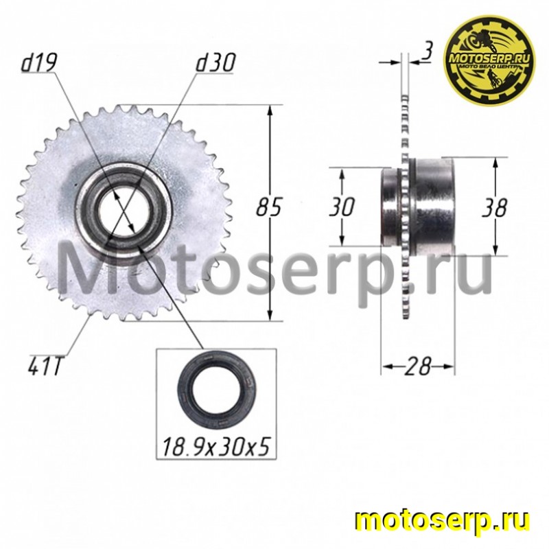 Купить  Шестерня электростартера (обгонная муфта) 152FMH (на к/в, нижиний стартер) 110см3 (шт) (ML 07491( Дан купить с доставкой по Москве и России, цена, технические характеристики, комплектация фото  - motoserp.ru