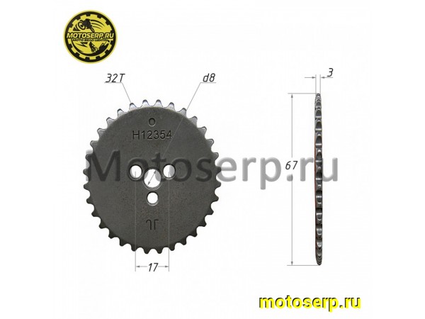 Купить  Шестерня (звездочка) ГРМ распредвала YX140 см3 (P040051) CN (шт) (SM 004-2631 купить с доставкой по Москве и России, цена, технические характеристики, комплектация фото  - motoserp.ru