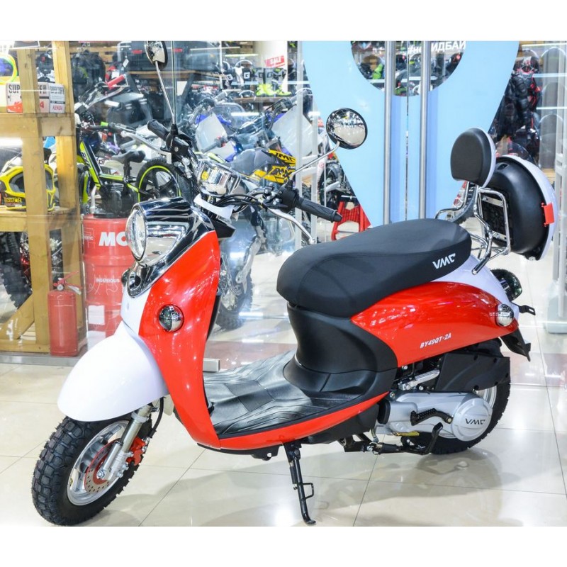 Купить  Скутер VMC RETRO с кофром (Венто Ретро) 50cc; 1,5 местный, 4Т, возд. охлажд., диск/барабан, кол. 10"/10"(шт) 01500 (Vento  купить с доставкой по Москве и России, цена, технические характеристики, комплектация фото  - motoserp.ru