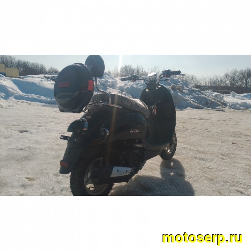 Купить  Скутер VMC RETRO с кофром (Венто Ретро) 50cc; 1,5 местный, 4Т, возд. охлажд., диск/барабан, кол. 10"/10"(шт) 01500 (Vento  купить с доставкой по Москве и России, цена, технические характеристики, комплектация фото  - motoserp.ru