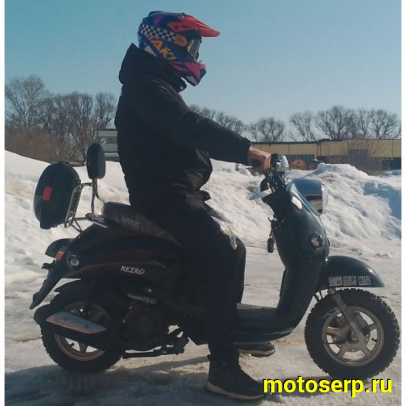 Купить  Скутер VMC RETRO с кофром (Венто Ретро) 50cc; 1,5 местный, 4Т, возд. охлажд., диск/барабан, кол. 10"/10"(шт) 01500 (Vento  купить с доставкой по Москве и России, цена, технические характеристики, комплектация фото  - motoserp.ru