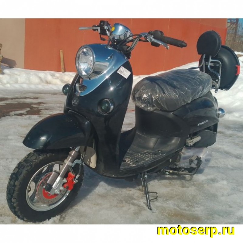 Купить  Скутер VMC RETRO с кофром (Венто Ретро) 50cc; 1,5 местный, 4Т, возд. охлажд., диск/барабан, кол. 10"/10"(шт) 01500 (Vento  купить с доставкой по Москве и России, цена, технические характеристики, комплектация фото  - motoserp.ru