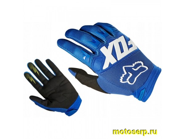 Купить  Перчатки Fox Dirtpaw Race сине-белый S (пар) (МотоЯ     купить с доставкой по Москве и России, цена, технические характеристики, комплектация фото  - motoserp.ru