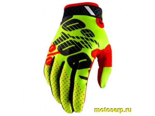 Купить  Перчатки 100% MX красный/желтый р-р S (пар) (МотоЯ     купить с доставкой по Москве и России, цена, технические характеристики, комплектация фото  - motoserp.ru