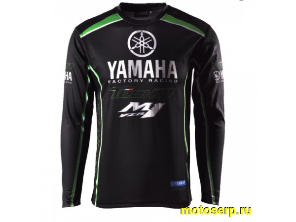 Купить  Джерси (футболка для мотокросса) YAMAHA YM лого (цвет: чёрный) (M) (шт) (МотоЯ купить с доставкой по Москве и России, цена, технические характеристики, комплектация фото  - motoserp.ru