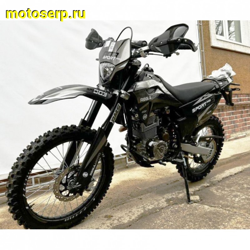 Купить  ====Мотоцикл Кросс/Эндуро Regulmoto Sport-003 PR PRO (4 valves) 5пер. Черный  300сс (ЭПТС) 21/18, ZS175FMM-5, возд.охл.,диск/диск,(шт) купить с доставкой по Москве и России, цена, технические характеристики, комплектация фото  - motoserp.ru