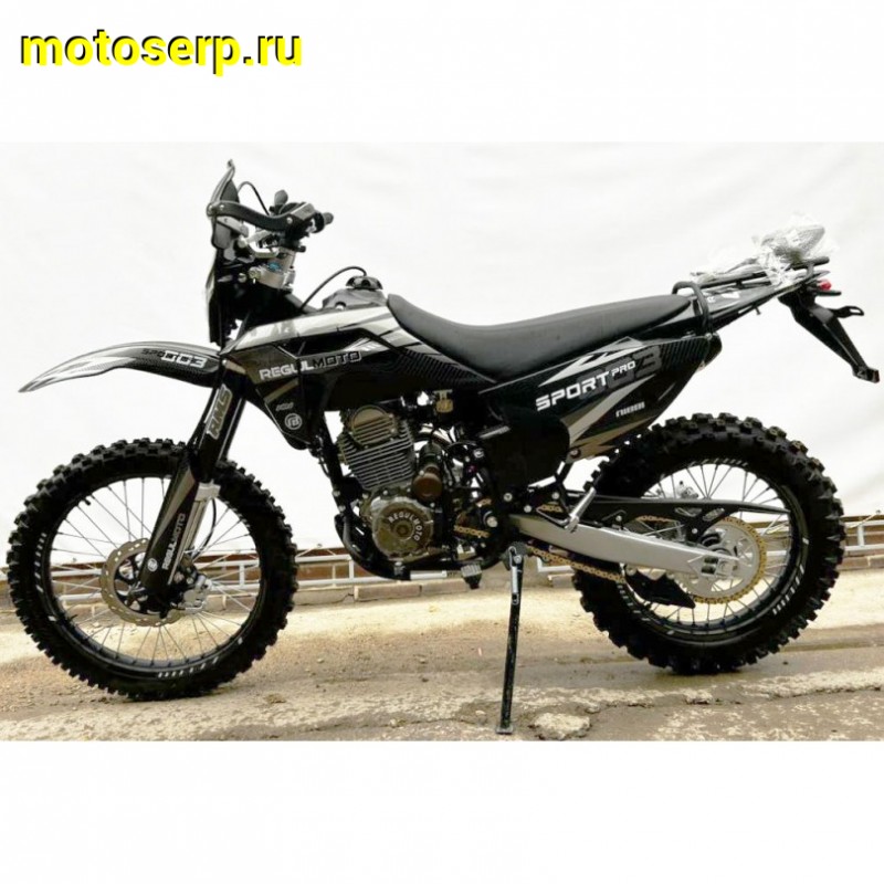 Купить  ====Мотоцикл Кросс/Эндуро Regulmoto Sport-003 PR PRO (4 valves) 5пер. Черный  300сс (ЭПТС) 21/18, ZS175FMM-5, возд.охл.,диск/диск,(шт) купить с доставкой по Москве и России, цена, технические характеристики, комплектация фото  - motoserp.ru