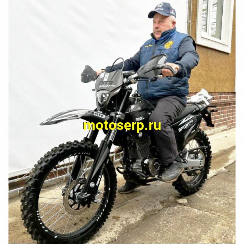 Купить  ====Мотоцикл Кросс/Эндуро Regulmoto Sport-003 PR PRO (4 valves) 5пер. Черный  300сс (ЭПТС) 21/18, ZS175FMM-5, возд.охл.,диск/диск,(шт) купить с доставкой по Москве и России, цена, технические характеристики, комплектация фото  - motoserp.ru