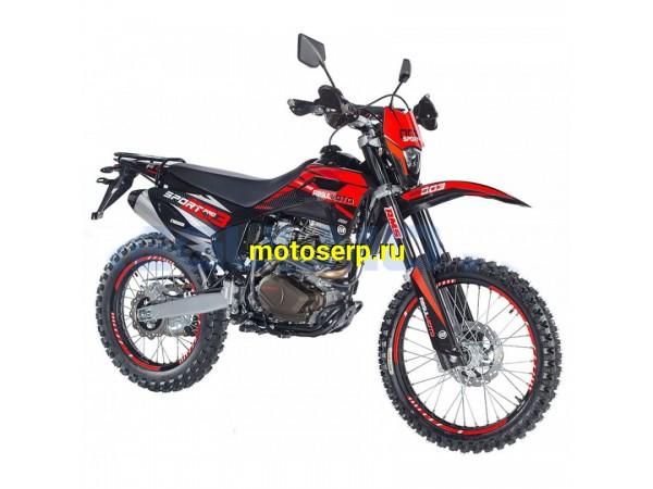 Купить  Мотоцикл Кросс/Эндуро Regulmoto Sport-003 PR PRO (4 valves) 5пер. Черный/красный,  300сс (ЭПТС) 21/18, ZS175FMM-5, возд.охл.,диск/диск,(шт)  купить с доставкой по Москве и России, цена, технические характеристики, комплектация фото  - motoserp.ru