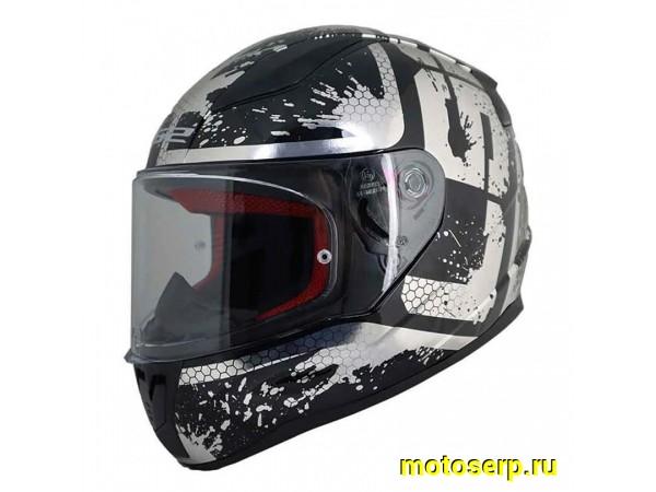 Купить  Шлем закрытый LS2 FF353 RAPID SPY MATT BLASK SILVER (XL) интеграл (шт) (LS2 купить с доставкой по Москве и России, цена, технические характеристики, комплектация фото  - motoserp.ru