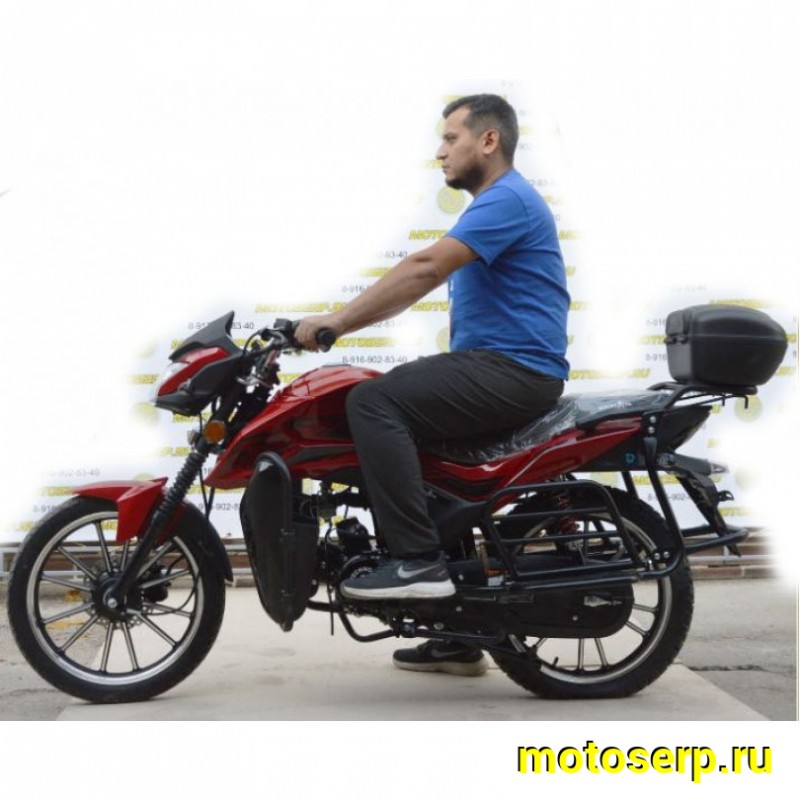 Купить  Мопед Alpha "RS" 50 (+ЦПГ) 17/17", дуги с карм, кофр, диск/бараб, электр.панель (шт) (R3 купить с доставкой по Москве и России, цена, технические характеристики, комплектация фото  - motoserp.ru