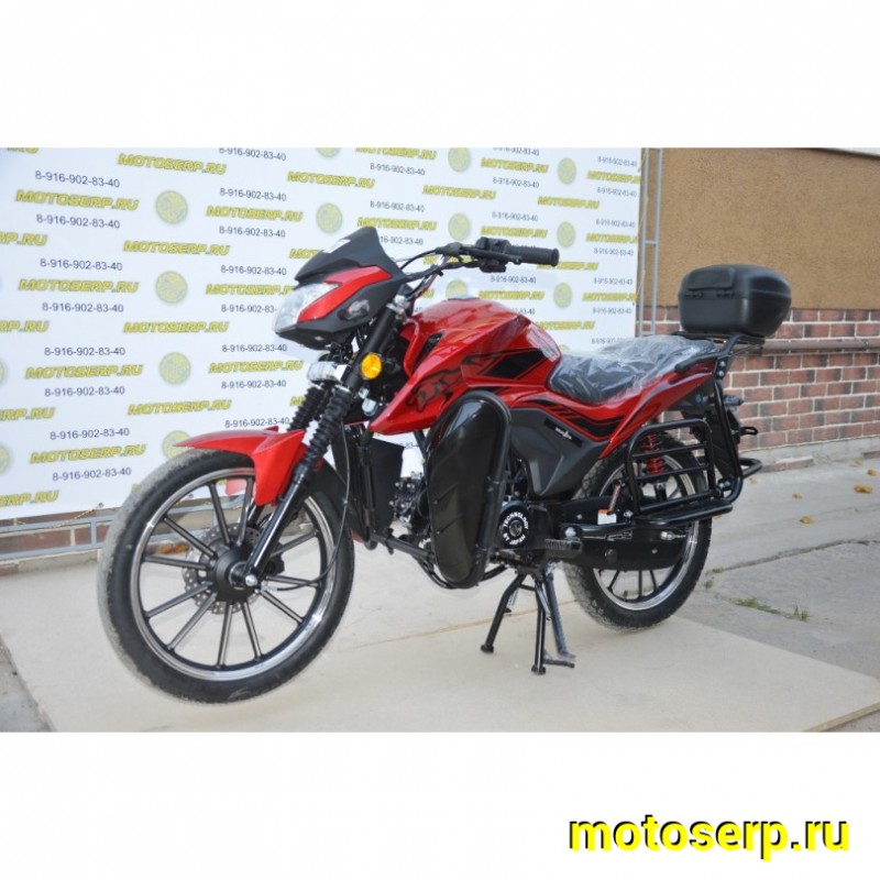 Купить  Мопед Alpha "RS" 50 (+ЦПГ) 17/17", дуги с карм, кофр, диск/бараб, электр.панель (шт) (R3 купить с доставкой по Москве и России, цена, технические характеристики, комплектация фото  - motoserp.ru