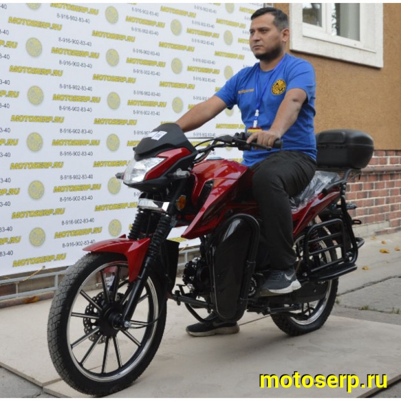 Купить  Мопед Alpha "RS" 50 (+ЦПГ) 17/17", дуги с карм, кофр, диск/бараб, электр.панель (шт) (R3 купить с доставкой по Москве и России, цена, технические характеристики, комплектация фото  - motoserp.ru