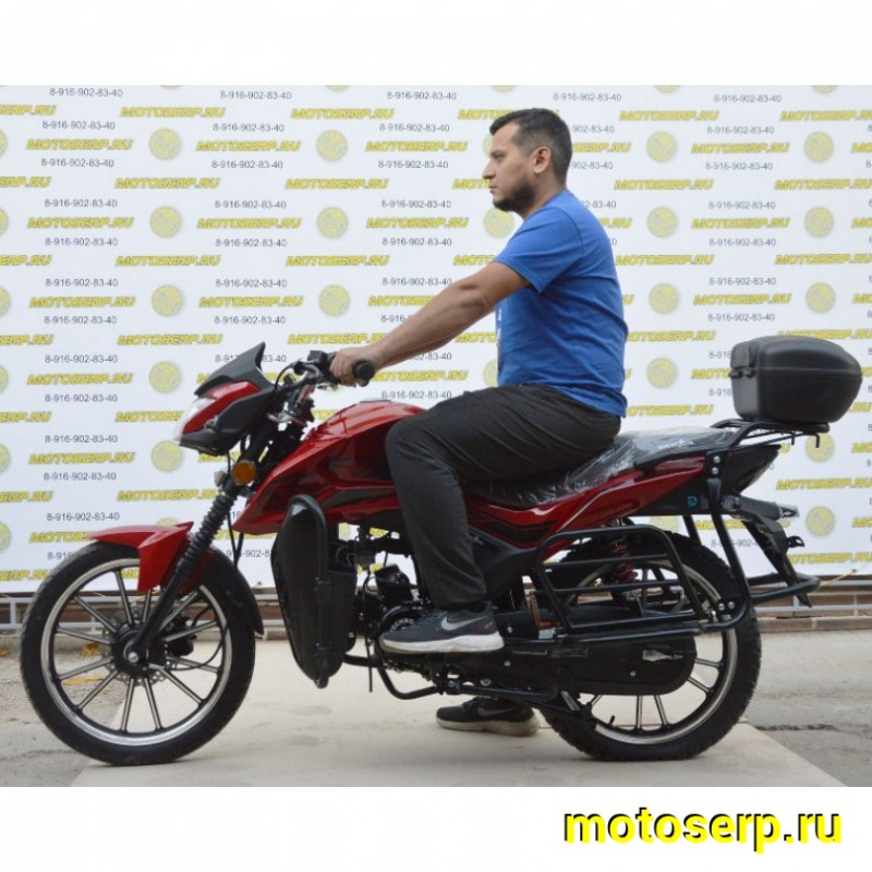 Купить  Мопед Alpha "RS" 50 (+ЦПГ) 17/17", дуги с карм, кофр, диск/бараб, электр.панель (шт) (R3 купить с доставкой по Москве и России, цена, технические характеристики, комплектация фото  - motoserp.ru