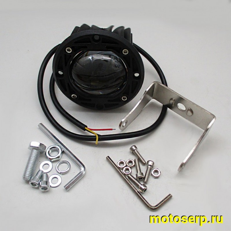 Купить  Фара, Светодиодная оптика (круглая) D75, 12‑80V, IP67, белый/желтый свет (ANKON 032161 купить с доставкой по Москве и России, цена, технические характеристики, комплектация фото  - motoserp.ru