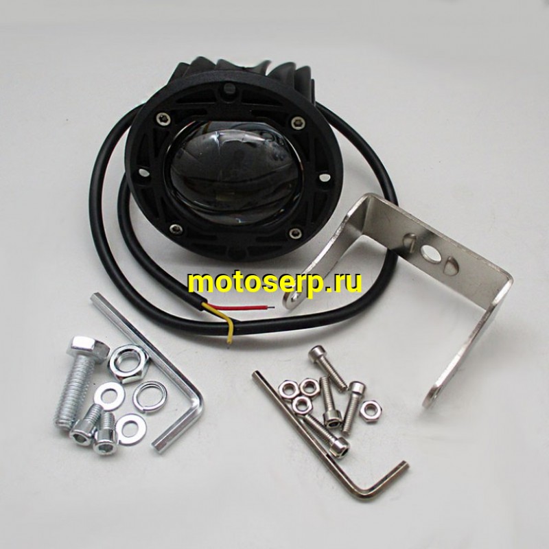 Купить  Фара, Светодиодная оптика (круглая) D75, 12‑80V, IP67, белый/желтый свет (ANKON 032161 купить с доставкой по Москве и России, цена, технические характеристики, комплектация фото  - motoserp.ru