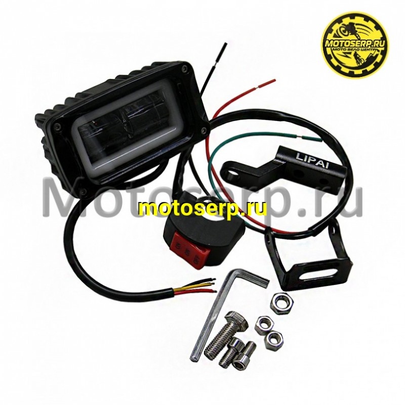 Купить  Фара, Светодиодная оптика прямоугольная, 113‑56mm, 10‑80V, 20‑80W, 6500K, IP67, габарит (ANKON 032155 купить с доставкой по Москве и России, цена, технические характеристики, комплектация фото  - motoserp.ru