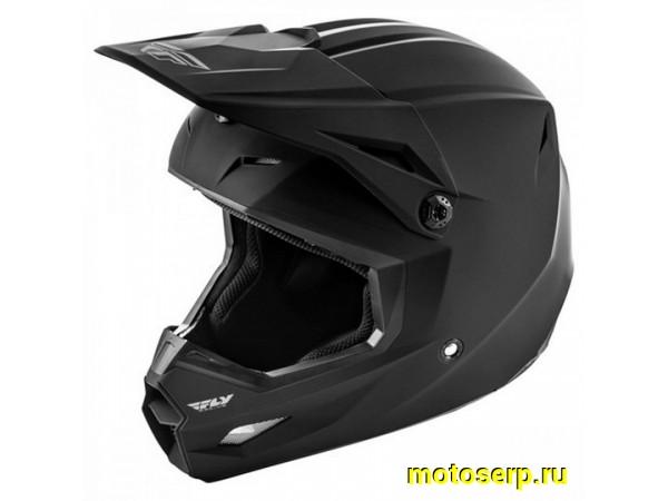 Купить  ====Шлем Кросс FLY RACING KINETIC Solid (черный матовый) M (шт)  (0 купить с доставкой по Москве и России, цена, технические характеристики, комплектация фото  - motoserp.ru