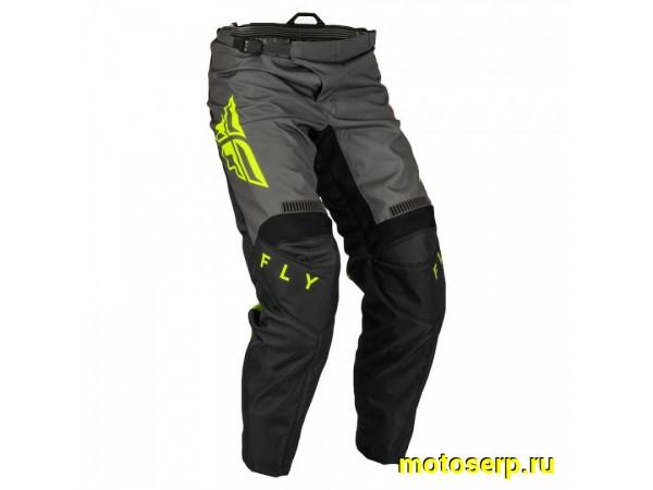 Купить  ====Штаны для мотокросса FLY RACING F-16 черный/серые/Hi-Vis желтый (2023)  32 р-р (шт)  (0 купить с доставкой по Москве и России, цена, технические характеристики, комплектация фото  - motoserp.ru