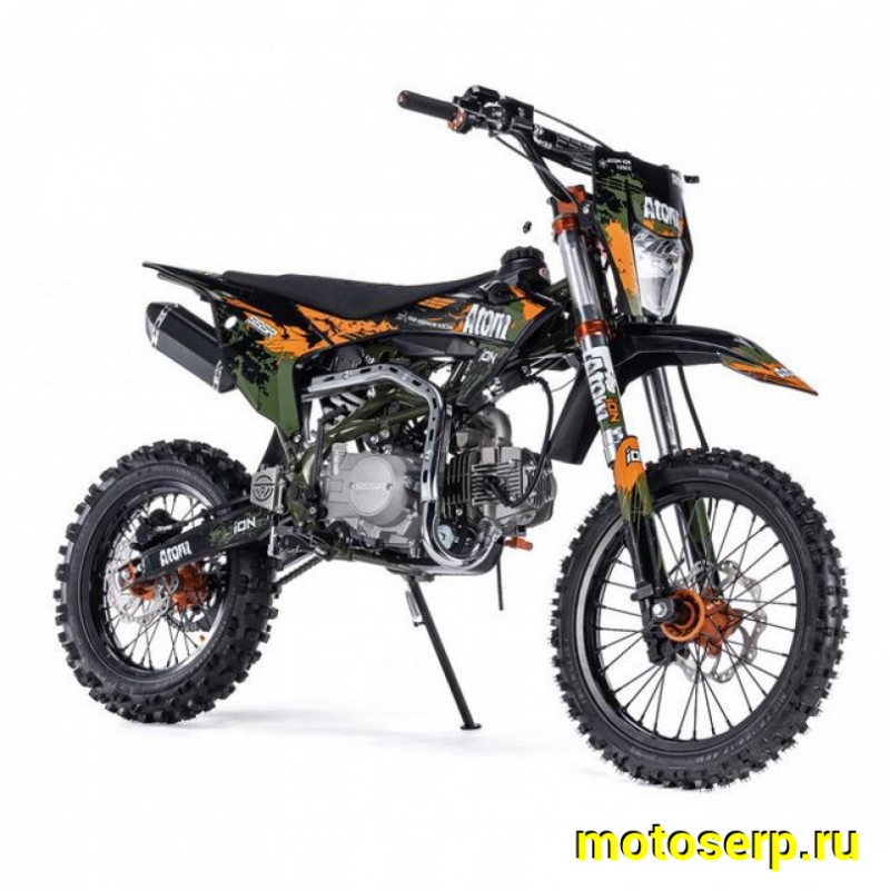 Купить  Питбайк SSSR ATOM ION 125 Green Khaki (шт) купить с доставкой по Москве и России, цена, технические характеристики, комплектация фото  - motoserp.ru