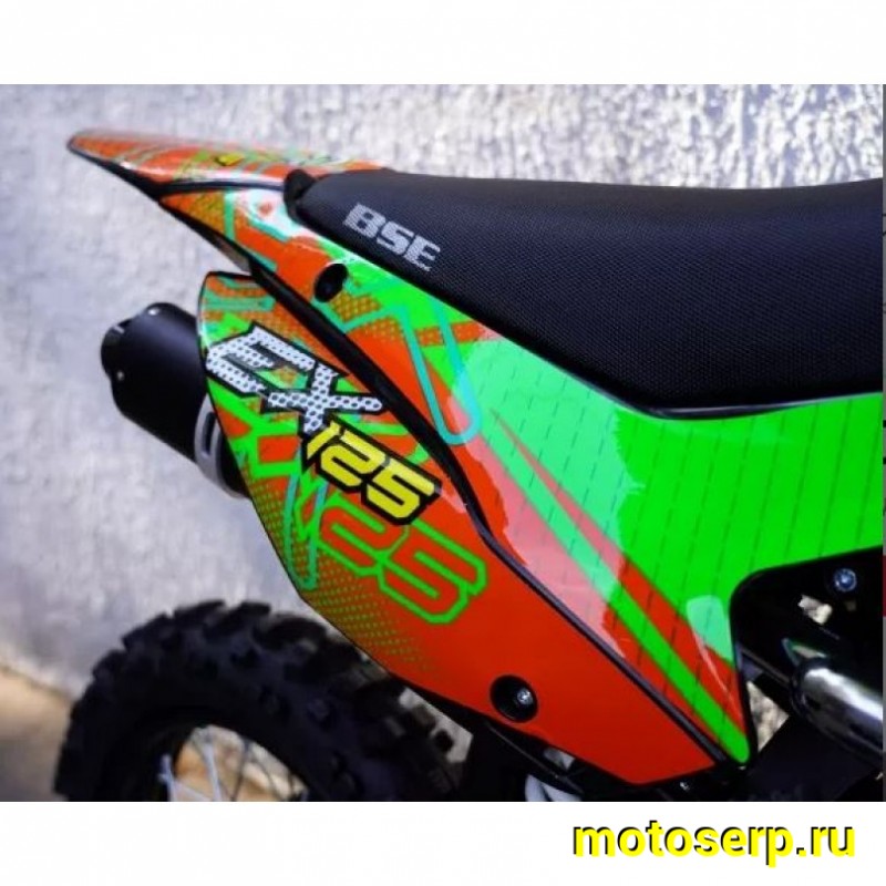Купить  ====Питбайк BSE EX125 17/14 Green Orange Ant (шт) купить с доставкой по Москве и России, цена, технические характеристики, комплектация фото  - motoserp.ru