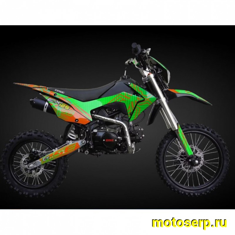 Купить  ====Питбайк BSE EX125 17/14 Green Orange Ant (шт) купить с доставкой по Москве и России, цена, технические характеристики, комплектация фото  - motoserp.ru
