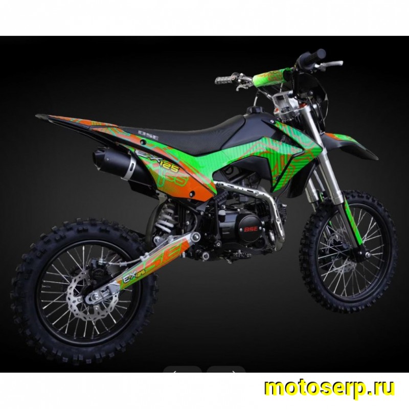 Купить  ====Питбайк BSE EX125 17/14 Green Orange Ant (шт) купить с доставкой по Москве и России, цена, технические характеристики, комплектация фото  - motoserp.ru