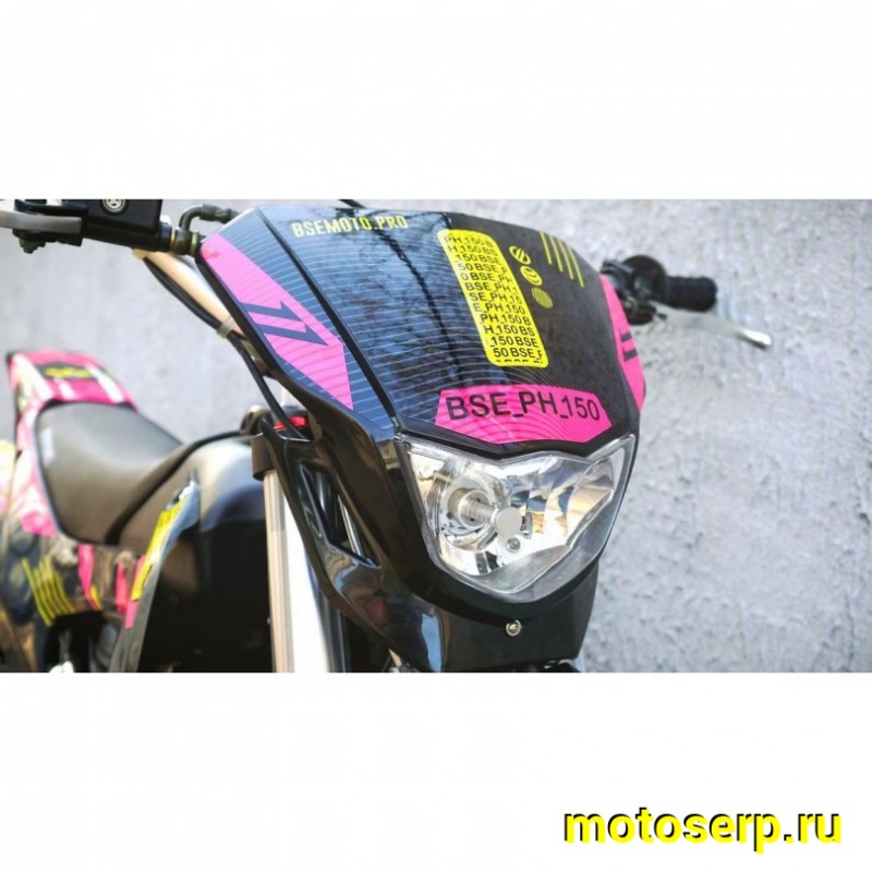 Купить  Питбайк BSE PH 150 19/16 AK47 Yellow 150сс, Мех, эл.ст (шт) купить с доставкой по Москве и России, цена, технические характеристики, комплектация фото  - motoserp.ru