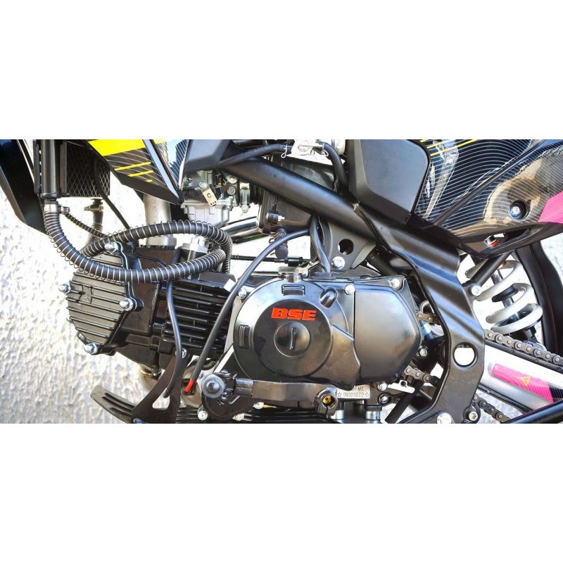 Купить  Питбайк BSE PH 150 19/16 AK47 Yellow 150сс, Мех, эл.ст (шт) купить с доставкой по Москве и России, цена, технические характеристики, комплектация фото  - motoserp.ru