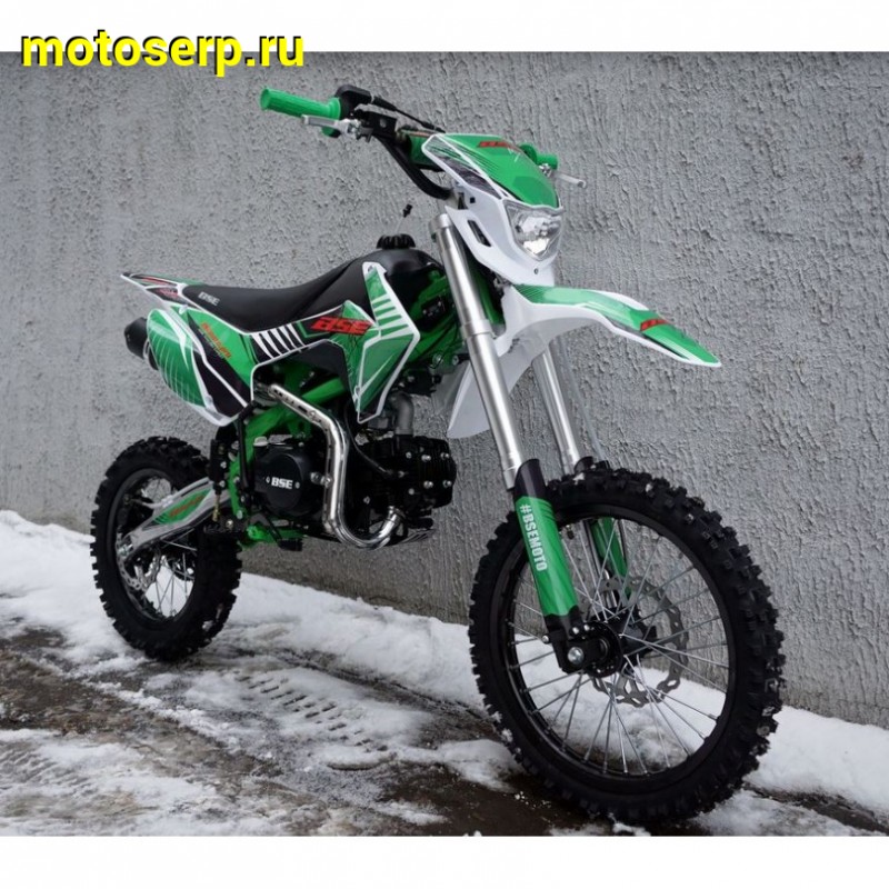 Купить  ====Питбайк BSE MX125 Racing Green (шт) купить с доставкой по Москве и России, цена, технические характеристики, комплектация фото  - motoserp.ru