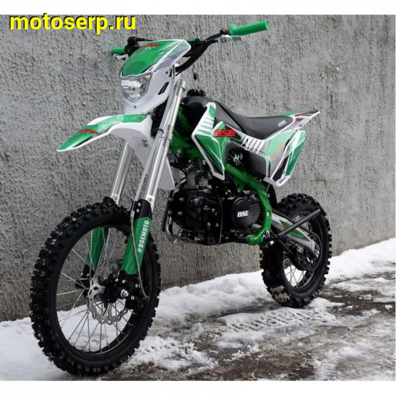 Купить  ====Питбайк BSE MX125 Racing Green (шт) купить с доставкой по Москве и России, цена, технические характеристики, комплектация фото  - motoserp.ru