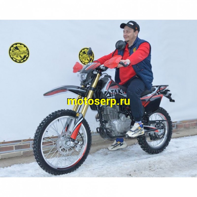 Купить  ====Мотоцикл внедорожный ATAKI S003 300 (4T 175FMM-5) ПТС 21/18 (2024 г.) красный (шт) (SM купить с доставкой по Москве и России, цена, технические характеристики, комплектация фото  - motoserp.ru