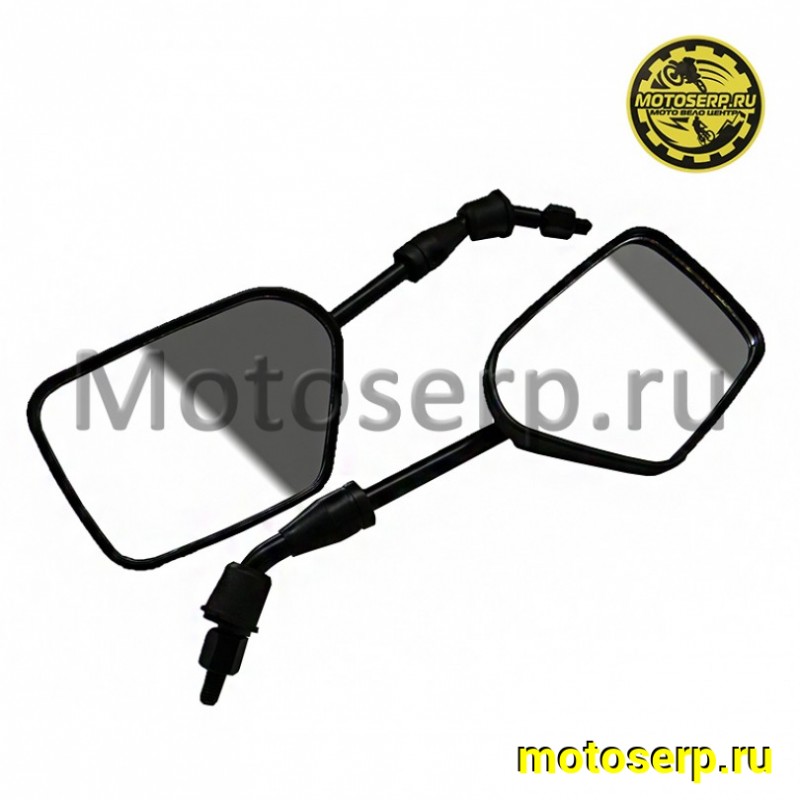 Купить  Зеркала (d-8mm, прав резьба) трапеция, черные, с болтом фиксации "LIPAI" (пар) (ANKON 020684 купить с доставкой по Москве и России, цена, технические характеристики, комплектация фото  - motoserp.ru