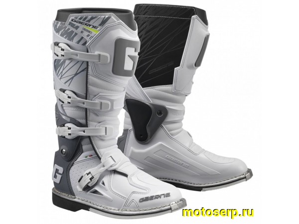 Купить  Мотоботы кросс. GAERNE FASTBACK Hi-Vis (защ. голени), белый р-р 41" (Ч/З) (пар) (SM 953-5755 купить с доставкой по Москве и России, цена, технические характеристики, комплектация фото  - motoserp.ru