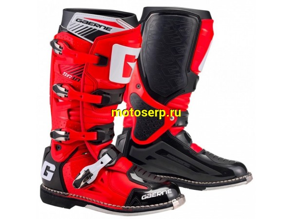 Купить  Мотоботы кросс. GAERNE SG-10  (защ. голени), красный/черный р-р 44" (Ч/З) (пар) (SM 872-4093 купить с доставкой по Москве и России, цена, технические характеристики, комплектация фото  - motoserp.ru