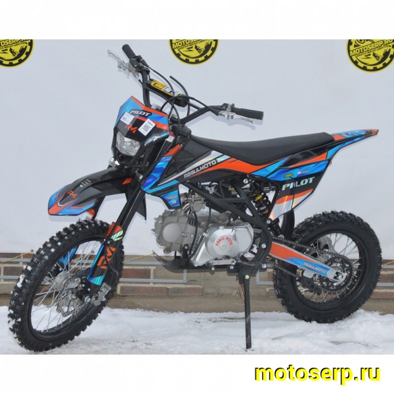 Купить  Питбайк Regulmoto PILOT EM 125 17/14 (спортинв) (шт) купить с доставкой по Москве и России, цена, технические характеристики, комплектация фото  - motoserp.ru