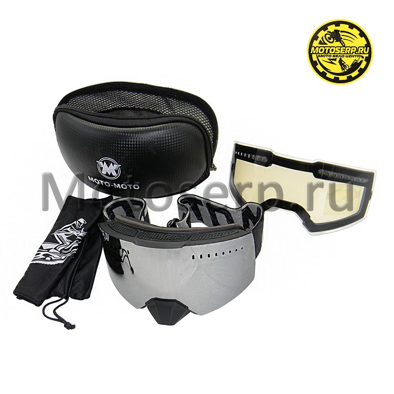 Купить  Очки мото Кросс Radien goggles снегоходные/ATV зимние (быстросменная магнитная линза с двойным стеклом) LYNX (реплика) черные (шт) (Кокурин купить с доставкой по Москве и России, цена, технические характеристики, комплектация фото  - motoserp.ru