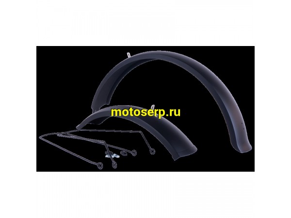 Купить  Крылья пласт 26" для FAT-BIKE (NO NAME-Китай) полноразмерные Вело (пар) (Пан NN011003 купить с доставкой по Москве и России, цена, технические характеристики, комплектация фото  - motoserp.ru