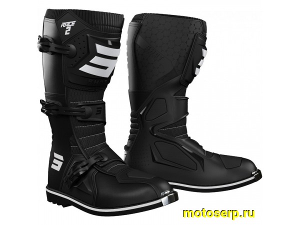 Купить  ====Мотоботы кросс. Shot Boots Race 2 (защ. голени), черные р-р 44" (N/Q) (пар) (0 купить с доставкой по Москве и России, цена, технические характеристики, комплектация фото  - motoserp.ru