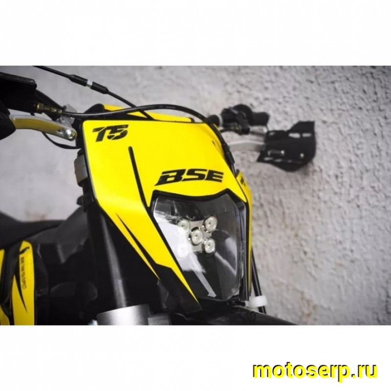 Купить  Мотоцикл Кросс/Эндуро BSE T5 Yellow Twister (шт)   купить с доставкой по Москве и России, цена, технические характеристики, комплектация фото  - motoserp.ru