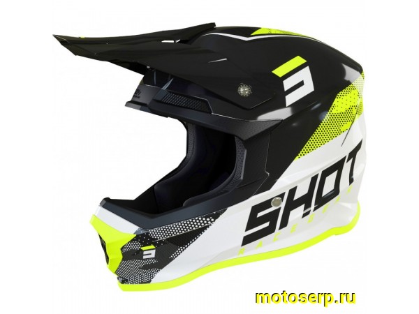 Купить  ====Шлем Кросс Shot Furious Versus неон/желтый,черный,серый S (шт) (0 купить с доставкой по Москве и России, цена, технические характеристики, комплектация фото  - motoserp.ru