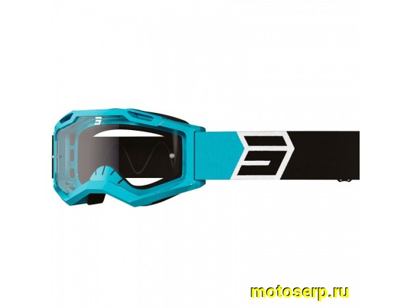 Купить  Очки мото Кросс Shot Assault 2.0 SOLAR голубой/черный (шт) (0 купить с доставкой по Москве и России, цена, технические характеристики, комплектация фото  - motoserp.ru