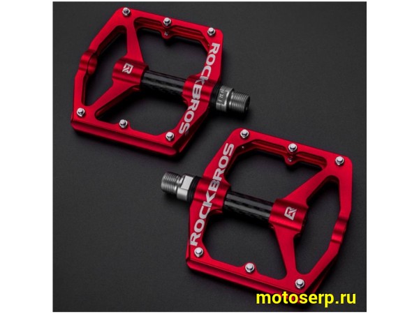 Купить  Педали М14 алюминиевые тип MTB ROCKBROS на трех пром подшипниках , ось сталь / карбон Вело (пар) (ART купить с доставкой по Москве и России, цена, технические характеристики, комплектация фото  - motoserp.ru