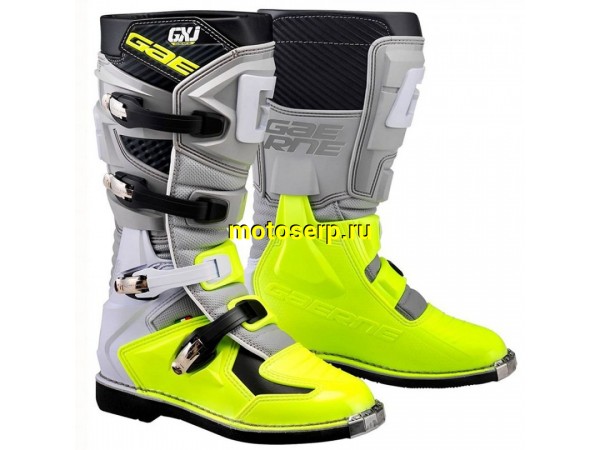 Купить  Мотоботы кросс. GAERNE GX-J  (защ. голени), серый/желтый р-р 40" (Ч/З) (пар) (SM 872-3743 купить с доставкой по Москве и России, цена, технические характеристики, комплектация фото  - motoserp.ru