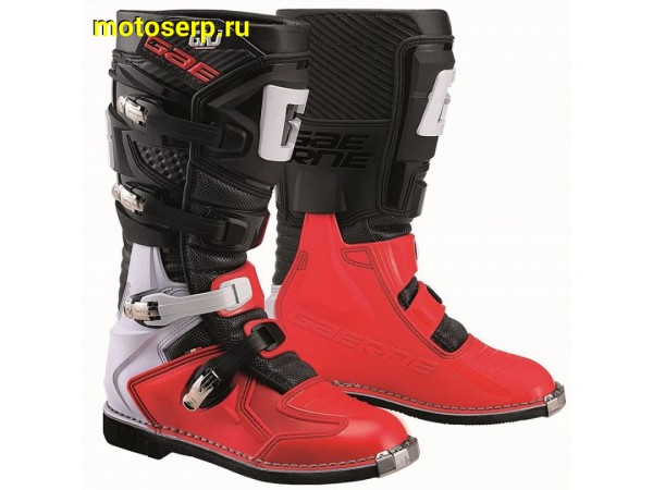 Купить  Мотоботы кросс. GAERNE GX-J  (защ. голени), черный/красный р-р 41" (Ч/З) (пар) (SM 872-6606 купить с доставкой по Москве и России, цена, технические характеристики, комплектация фото  - motoserp.ru
