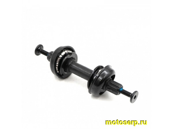 Купить  Вал каретки в сборе ВМХ с подшипниками и чашками (по шлиц) крупные грани 140 mm Вело (ком) (R4 (з) купить с доставкой по Москве и России, цена, технические характеристики, комплектация фото  - motoserp.ru