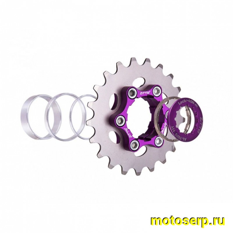 Купить  Звездочка Вело 19 зуб. набор ZTTO для перехода на single speed (установка в замен кассеты или на тормоз. втулку 6 болтов) (шт) (KB 16138 купить с доставкой по Москве и России, цена, технические характеристики, комплектация фото  - motoserp.ru